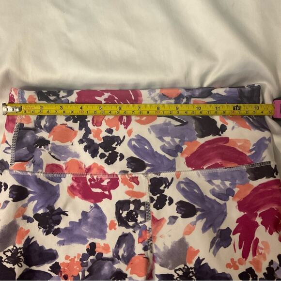 Balance Collection Floral High Waist Moisture Wicking Capri Leggings No Size - Picture 6 of 9